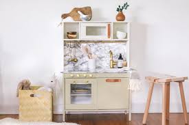 Ikea play kitchen hack backsplash. Ikea Duktig Play Kitchen Hack Tutorial Hunker