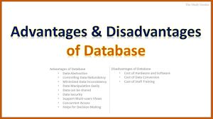 Advantages And Disadvantages Of Dbms The Study Genius