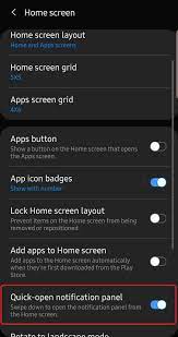 How to disable swipe screen to unlock when you can access the phone? Galaxy S10 Tip Swipe Down On The Home Screen To Access Notifications Sammobile