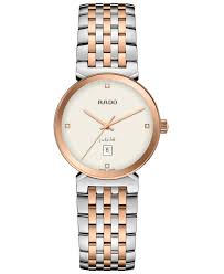 Rado Women's Swiss Florence Diamond (1/6 ct. t.w.) Two-Tone Stainless Steel  Bracelet Watch 30mm