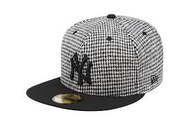 Black And Gold New York Yankees Hat New Era Houndstooth New York Yankees Black White 59fifty Limited Snapback Hat Custom Fitted Hats Hats Yankees Hat