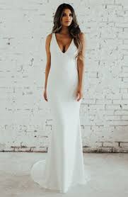 Noel And Jean By Katie May Paloma Plunge Back Trumpet Gown Nordstrom Exclusive Nordstrom Nordstrom Dresses Trumpet Wedding Dress Online Wedding Dress