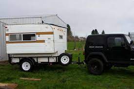 Here Is A Stick Tin Model Pickup Camper Example Of Doing A Removable Sleep-in Camping Pod Multi-purpose Util Camping Trailer Slide In Camper Jeep Trailer