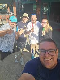 Our bus trip to Put-In-Bay has been fun! Randy Alomar beat Travis Walker  and Jason Lee in mini-golf so Jason bought the drinks!!!!