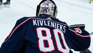 Columbus backup goaltender matiss kivlenieks is biding his time and waiting for his first start of the season. Owz19 Bvb9je9m