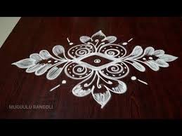 Simple And Small Rangoli Designs Without Dots Simple Kolam Designs Without Dots Youtube Rangoli Designs Rangoli Patterns Easy Rangoli Designs