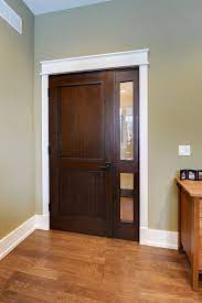 Custom Solid Wood Door With Sidelite For The Home Office Crafted By Doors For Builders Inc Doors Interior Custom Interior Doors Wood Doors Interior