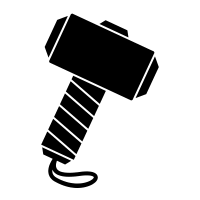 Check Out Thor Hammer Icon Created By Alen Krummenacher Thors Hammer Hammer Logo Free Clip Art