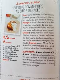 Pudding Pomme Poire Au Sirop D Erable Gateaux Et Desserts Poires Au Sirop Sirop Erable