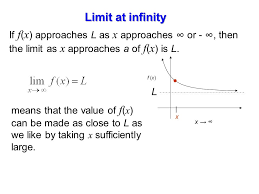 A function is said to have a horizontal asymptote if either the limit at infinity a: 2 6 Limits At Infinity X X As X Approaches Infinity F X As X Gets Larger And Larger F X As X Gets Larger And Larger In The Negative Direction Ppt Download