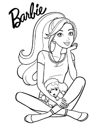 Find the best barbie coloring pages for kids and adults and enjoy coloring it. Barbie Free Coloring Page For Girls To Print