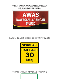 Patuhilah semua papan tanda semasa menunggang basikal di jalan raya. Papan Tanda