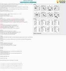Rochus, der gitarrenlehrer aus chemnitz, zeigt dir in diesem video welche akkorde du benötigst um diesen song spielen zu können! Chord We Are The People Empire Of The Sun Tab Song Lyric Sheet Guitar Ukulele Chords Vip