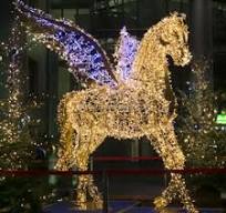 Outdoor LED Waterproof 3D Horse Motif Lights for Park Decoration Christmas  Decoration