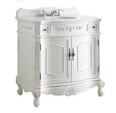 36 inch antique white bathroom sink vanity