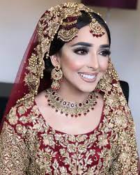 Pin By Nimrah On Brides Asian Bridal Makeup Dress Jewelry Afghan Clothes