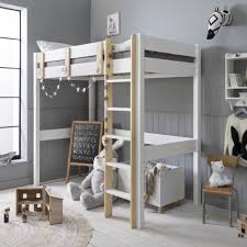 Icon standard king bed white high gloss, chrome foil trim this sleek and stylish bed will be the perfect fit for a contemporary bedroom. Una High Sleeper Cabin Bed In White Pine Noa Nani