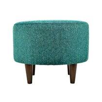 Silver nail heads detailing gives the piece a contemporary appeal while a medium density foam filling ensures ultimate comfort. Turquoise Ottoman Wayfair