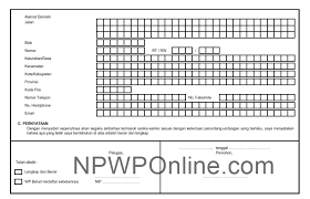 Jenis pendaftaran permohonan wajib pajak pendaftaran secara jabatan. Formulir Pendaftaran Npwp Perusahaan Format Excel Dan Pdf