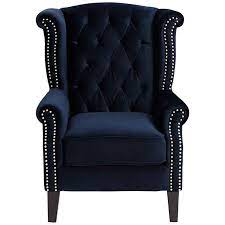 Check spelling or type a new query. Williamsburg Navy Blue Tufted Wingback Armchair 37t50 Lamps Plus