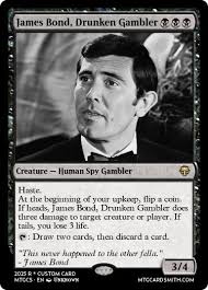 Custom James Bond cards in mtg