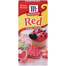 They're vibrant, readily available and they don't affect the consistency of your mixture. Mccormick Red Food Color 1oz Target