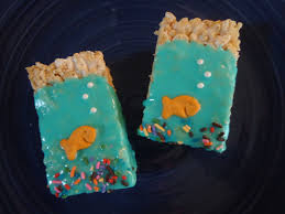 Birthday Decorated Rice Krispie Treats Pin By Shannon James On Stef S Events Weddings Events Party Planning Sweet 16 Birthday Party Ocean Birthday Party Ocean Theme Party