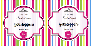Check out these free printables for tags and cute labels to add to your jars. Blog Print Templates Sweet Jar Labels Template Candy Stripe Aa Labels