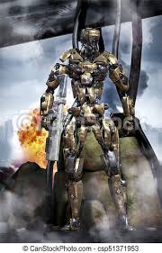 Dessiner wall e le robot youtube dessin a colorier robot de combat Soldat Futuriste Robot Combat Render Combat Science Robot Illustration Fiction Soldat Futuriste 3d Canstock