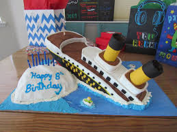 titanic happy 8th birthday 8th birthday cake