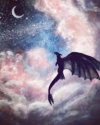 Toothless Dragon Art Mini Canvas Art Canvas Painting