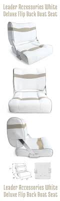 Leader Accessories Deluxe Flip Back Boat Seat For Pilot Or Captain Motorboatseats Http Www Amazon Com Gp Product B00n1q68 Boat Seats Seating Pilot Seats