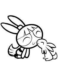 blossom and bunny powerpuff girls coloring pages bunny coloring pages cartoon coloring pages coloring pages for girls