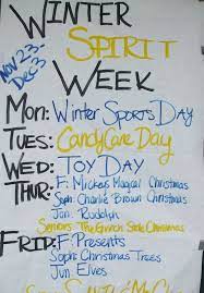 Treat them to something different this christmas, with a quirky gift that will keep you in their thoughts throughout the year. Christmas Spirit Week Ideas Fishwolfeboro Holiday Spirit Week School Spirit Week Spirit Week