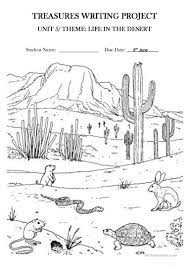 Especially for kids discover the desert online kid activities at the museum junior docents events and camps. Life In The Desert Treasures Writing Project Unit 5 English Esl Worksheets For Distance Learning And Physical Classrooms