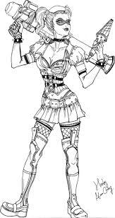 Phenomenal Harley Quinn Coloring Sheets Stephenbenedictdyson