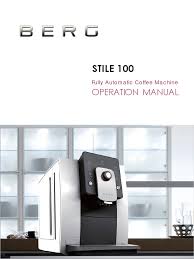 Specialty coffee was in its infancy. Berg Stile100 User Manual Coffee Non Alcoholic Drinks
