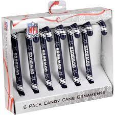 Walmart Candy Cane Ornament Set Dallas Cowboys Dallas Cowboys Christmas Ornaments Dallas Cowboys Gifts Dallas Cowboys