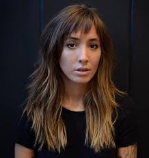 Here are two of the best shaggy hairstyles for round faces. Shag With Choppy Bangs For Long Hair Long Shag Haircut Long Hair With Bangs Haircuts For Long Hair