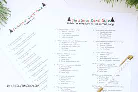 We may earn commission on some of the items you choose to buy. Christmas Carol Quiz Game The Crafting Chicks