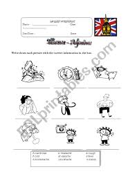 With each download (except where the answers are shown below) you'll receive two worksheets—one with answers and one without. Illnesses Adjectives Esl Worksheet By Zhlebor