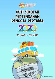 Manakala cuti pertengahan penggal 2 adalah pada 24/25 julai hingga 1/2 ogos 2020; Sk Seri Perpat Cuti Sekolah Pertengahan Penggal Pertama Facebook