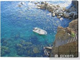 Pour vos séjours en italie contacter. Leinwandbild Kleinen Boot In Riomaggiore Bach Die Cinque Terre Italia Pixers Wir Leben Um Zu Verandern
