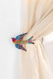 Sparrow Tieback Mexican Bedroom Decor Bird Curtains Curtain Tie Backs