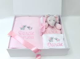 Personalised new baby gifts :: Personalised Baby Gift Set Blanket Comforter Vest Bodysuit Gift Boxed New Baby Girl Gift Baby Girl Gift Sets New Baby Products Personalized Baby Gifts