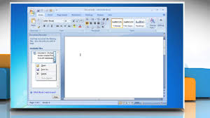 The saved drafts folder will open. Word 2007 Recover File Saved By Autorecover Youtube