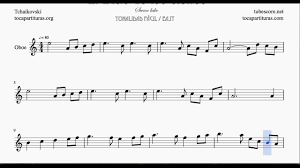 Swan Lake Easy Sheet Music For Oboe Youtube