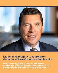 We're celebrating a true leader in healthcare. 💙 After decades of  inspiring service, Dr. John M. Murphy, president and CEO of Nuvance Health,  will retire at the end of 2025. Dr. Murphy's