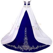 2019 Wedding Dresses White And Blue Wedding Dresses Cheap Wedding Dress Ball Gown Wedding Dresses Beaded Embroidery Wedding Dresses Vintage Wedding Dress Long Ball Gowns Wedding Long Vintage Wedding Dress Strapless Vintage Wedding Dress