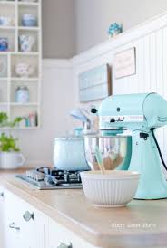 retro style kitchen appliances with a